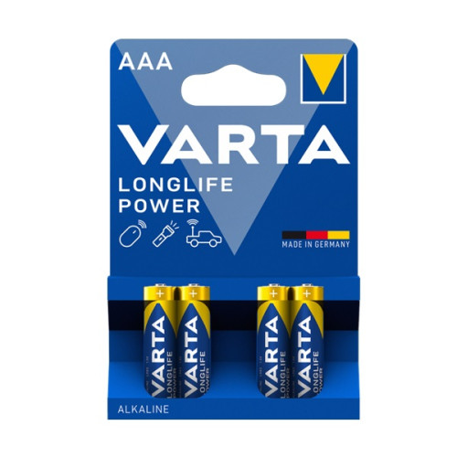 Батарейка VARTA LONGLIFE POWER лужна AAA LR03 4xBL ALKALINE