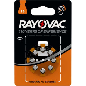 Батарейка RAYOVAC 13 8xBL Zinc Air