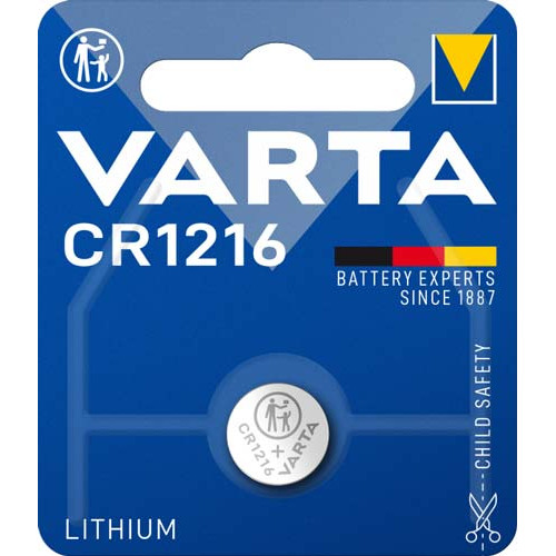 Батарейка VARTA CR 1216 1xBL Lithium