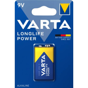 Батарейка VARTA LONGLIFE POWER крона 6LR61 1xBL ALKALINE