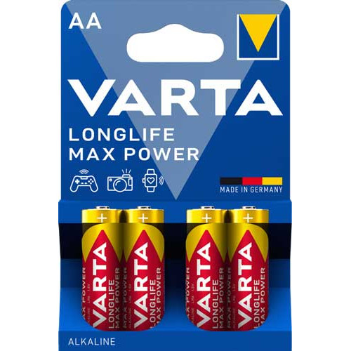 Батарейка VARTA LONGLIFE MAX POWER лужна AA LR6 4xBL ALKALINE