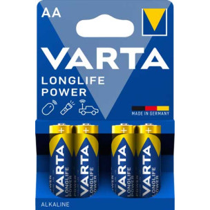 Батарейка VARTA LONGLIFE POWER лужна AA LR6 4xBL ALKALINE