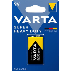 Батарейка VARTA сольова крона 6F22 1xBL