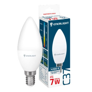 Лампа світлодіодна ENERLIGHT C37 7Вт 4100K E14