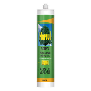 Герметик акриловый универсальный HERCUL ACRYL 280 мл белый