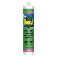 Герметик санітарний силіконовий HERCUL SANITARY 280 мл білий