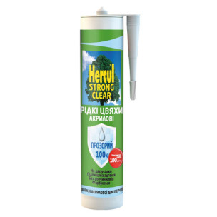 Клей акриловий монтажний рідкі цвяхи HERCUL STRONG CLEAR 280 мл прозорий