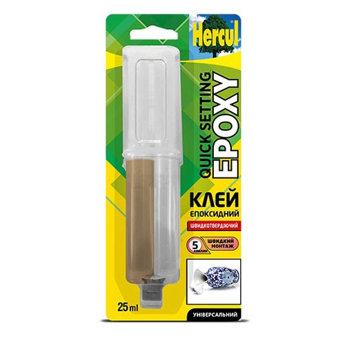 Клей епоксидний універсальний HERCUL QUICK EPOXY 25 мл