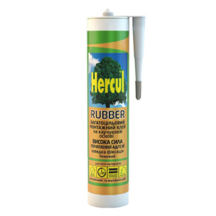 Клей монтажный на каучуковой основе HERCUL RUBBER 280 мл бежевый