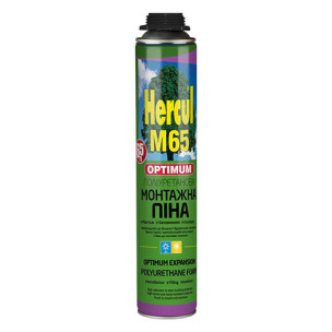 Пена монтажная всесезонная многоцелевая HERCUL OPTIMUM M65 850 мл