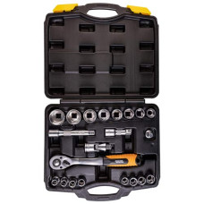 Набір торцевих насадок 1/2" 21шт CrV50BV30 MASTERTOOL