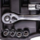 Набір торцевих насадок 1/2" 21шт CrV50BV30 MASTERTOOL