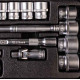 Набір торцевих насадок 1/2" 24шт CrV50BV30 MASTERTOOL PROFI