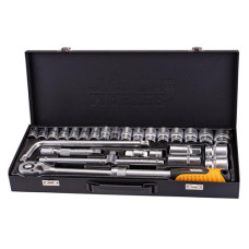 Набір торцевих насадок 1/2" 26шт CrV50BV30 MASTERTOOL PROFI