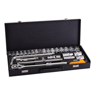 Набор насадок торцевых 1/2" 26шт CrV50BV30 MASTERTOOL PROFI