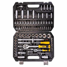 Набір торцевих насадок і біти 1/4" 1/2" 94шт CrV MASTERTOOL