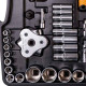 Набір торцевих насадок і біти 1/4" 1/2" 121шт CrV50BV30 MASTERTOOL PROFI