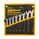 Ключі ріжково-накидні 8шт 6-19мм CrV MASTERTOOL PROFI