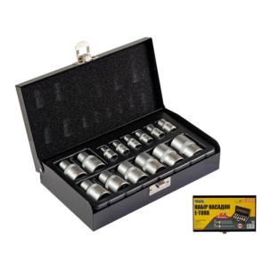 Набор торцевых головок 14 шт E-TORX металлический кейс CrV MASTERTOOL – 78-1414