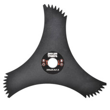 Ніж для тримера Ø255×25.4мм 3Т із зубцями MASTERTOOL – 19-1916