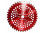 Диск для триммера Ø255×25.4мм 40Т с твердосплавными напайками MASTERTOOL DRAGON –19-2002