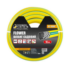 Шланг для поливу ¾" армований 15м тришаровий MASTERTOOL FLOWER – 92-1040