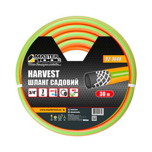 Шланг для полива ¾" армированный 30м трехслойный MASTERTOOL HARVEST – 92-1048