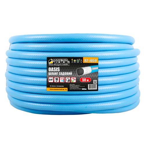 Шланг для поливу ¾" армований 50м тришаровий MASTERTOOL OASIS – 92-1059