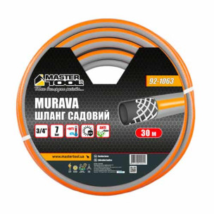 Шланг для поливу ¾" армований 30м тришаровий MASTERTOOL MURAVA – 92-1063