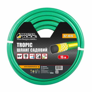 Шланг для полива ¾" армированный 15м трехслойный MASTERTOOL TROPIC – 92-1076