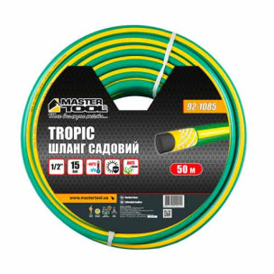 Шланг для полива ½" армированный 50м трехслойный MASTERTOOL TROPIC – 92-1085