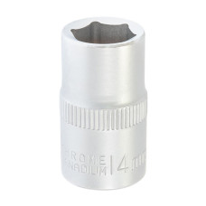 Головка торцева 14мм 6-гранна 1/2" коротка CrV MASTERTOOL – 78-0014