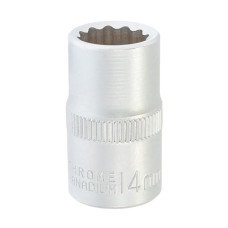 Головка торцева 14мм 12-гранна 1/2" CrV MASTERTOOL – 78-0614