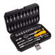 Набір насадок торцевих та біти 1/4" 46шт CrV MASTERTOOL