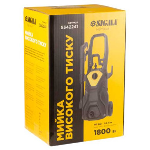 Мийка високого тиску 1800 Вт, 135 бар, 5,2 л/хв SIGMA - 5342241
