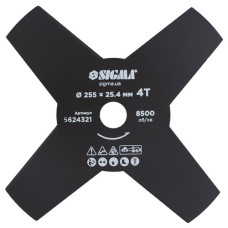 Ніж для тримера Ø255×25.4мм 4Т гострокінцевий SIGMA – 5624321