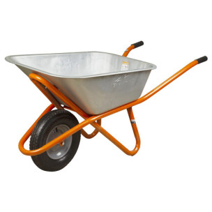 Тачка садово-строительная одноколесная 90л/200 кг FLORA – 5056464