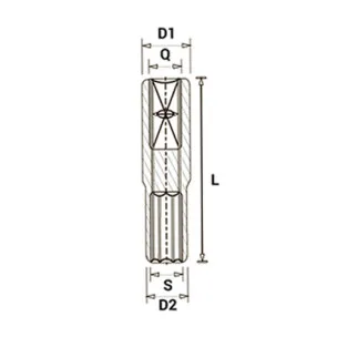 Головка торцева 11мм 6-гранна 1/4" довга CrV ULTRA – 6062112 