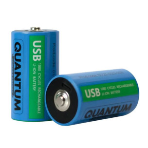 Комплект аккумуляторов Quantum USB Li-ion D 5200 mAh 