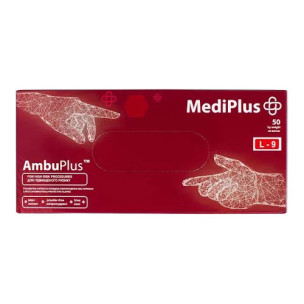 Перчатки латексные AmbuPlus размер L
