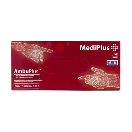 Рукавички латексні AmbuPlus розмір M