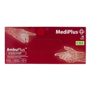 Перчатки латексные AmbuPlus размер S