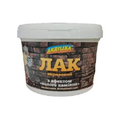 Лак акриловий по каменю вологе каміння 3 л Akrilika