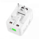 Перехідник адаптер 2USB/2.1A/Lemanso