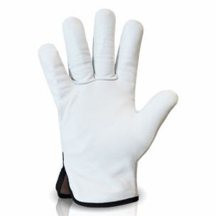 Робочі рукавички теплі шкіряні на флісі Trident