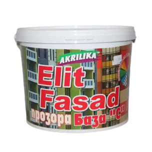 Краска фасадная База С прозрачная Elit Fasad 14 кг Akrilika