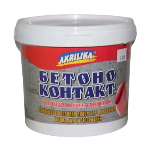 Грунтовка бетонконтакт для внутрішніх та зовнішніх робіт 1,4 л