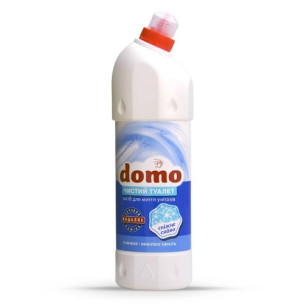 Средство для мытья унитазов снежное сияние щелочной Domo 1 л