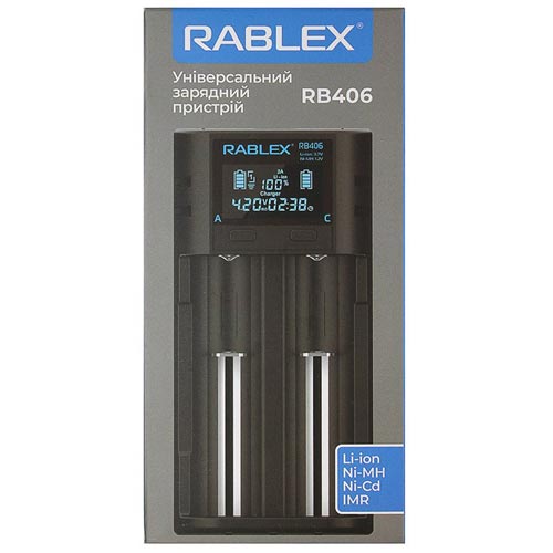 Зарядний пристрій універсальний Rablex 406/2 LSD дисплей