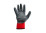 Робочі рукавички Mastertool безшовні червоно-сірий нітрил
